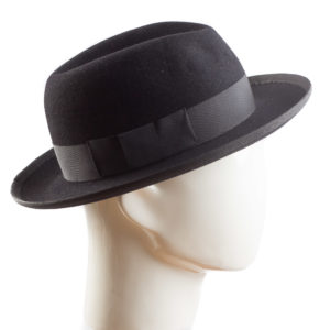 huopahattu fedora musta helsink hat factory