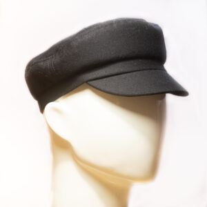 Kipparilakki Helsinki Hat Factory musta kangaslakki