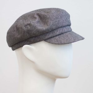 Käsintehty kangaslakki Herringbone "Kipparilakki" Helsinki Hat Factory